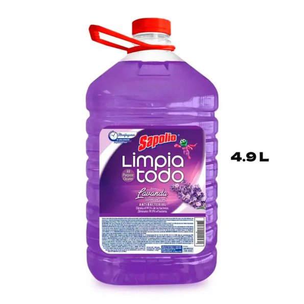 LIMPIATODO SAPOLIO GALON 4.9 LITROS LAVANDA - ILUMINA CLEAN