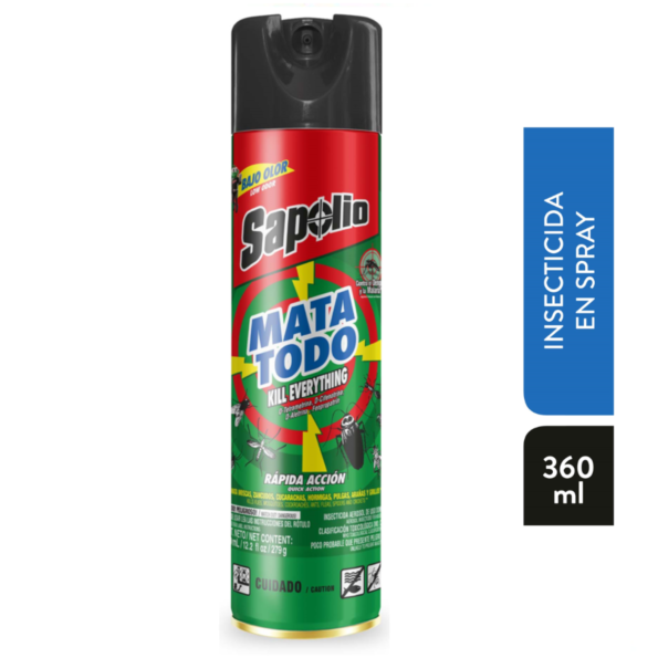 INSECTICIDA SPRAY MATA TODO CONTROL SAPOLIO 360 ML - ILUMINA CLEAN