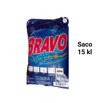 Detergente en Polvo Bravo Saco x 15 Kilos Azul Floral - ILUMINA CLEAN