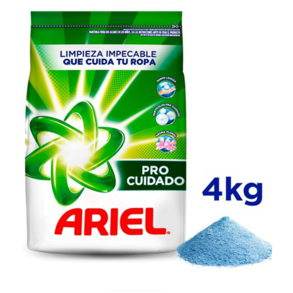 BOLSA DETERGENTE ARIEL PRO CUIDADO 4 KG - ILUMINA CLEAN