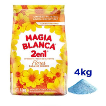 BOLSA DETERGENTE MAGIA BLANCA (2 EN 1) 4 KG - ILUMINA CLEAN