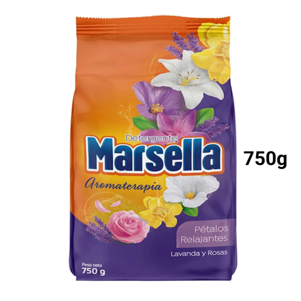 BOLSA DETERGENTE MARSELLA LAVANDA Y ROSAS 750 G - ILUMINA CLEAN