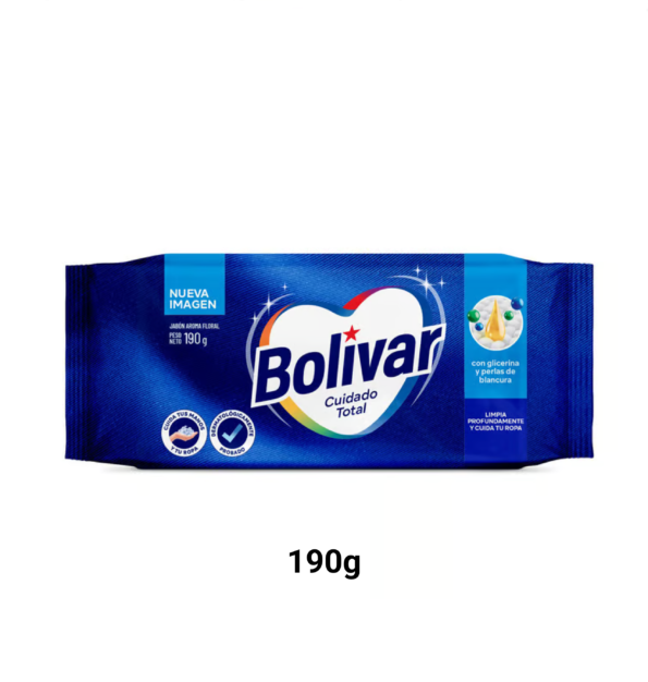 Jabón En Barra Bolivar 190 gr Floral (Azul) - Ilumina Clean