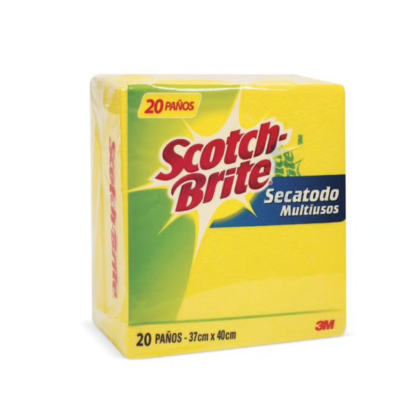 Paños Amarillos Secatodo Scotch Brite Paquete x 20 unidades - Ilumina Clean