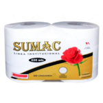 Papel Higiénico Jumbo Sumac 550 Metros Etiqueta Dorado Paquete x 6 Rollos - Ilumina Clean