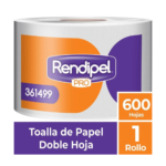 PAPEL TOALLA RENDIPEL 600 HOJAS - ILUMINA CLEAN