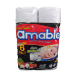 Papel Toalla Jumbo blanco gofrado amable Paquete x 6 Rollos - Ilumina Clean