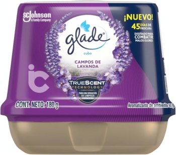 Ambientador GLADE Cubo lavanda 180g.