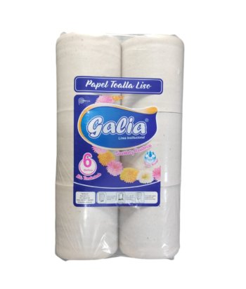 Paquete Papel Toalla Jumbo galia ecologico Liso x 6 Rollos - Ilumina Clean