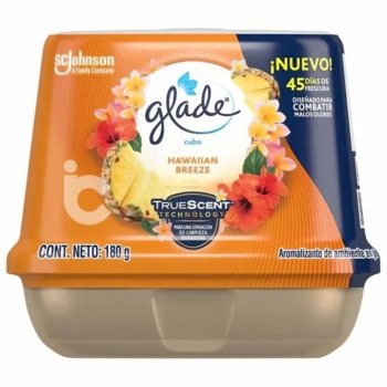 Ambientador GLADE Cubo Hawaiian Breeze Caja 180g.