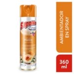 Ambientador en spray SAPOLIO melón Frasco 360 ML.