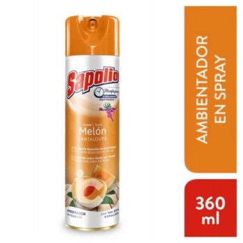 Ambientador en spray SAPOLIO melón Frasco 360 ML.