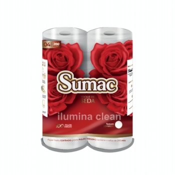 Papel Toalla Jumbo Sumac Blanco 200 Metros Paquete x 4 Rollos